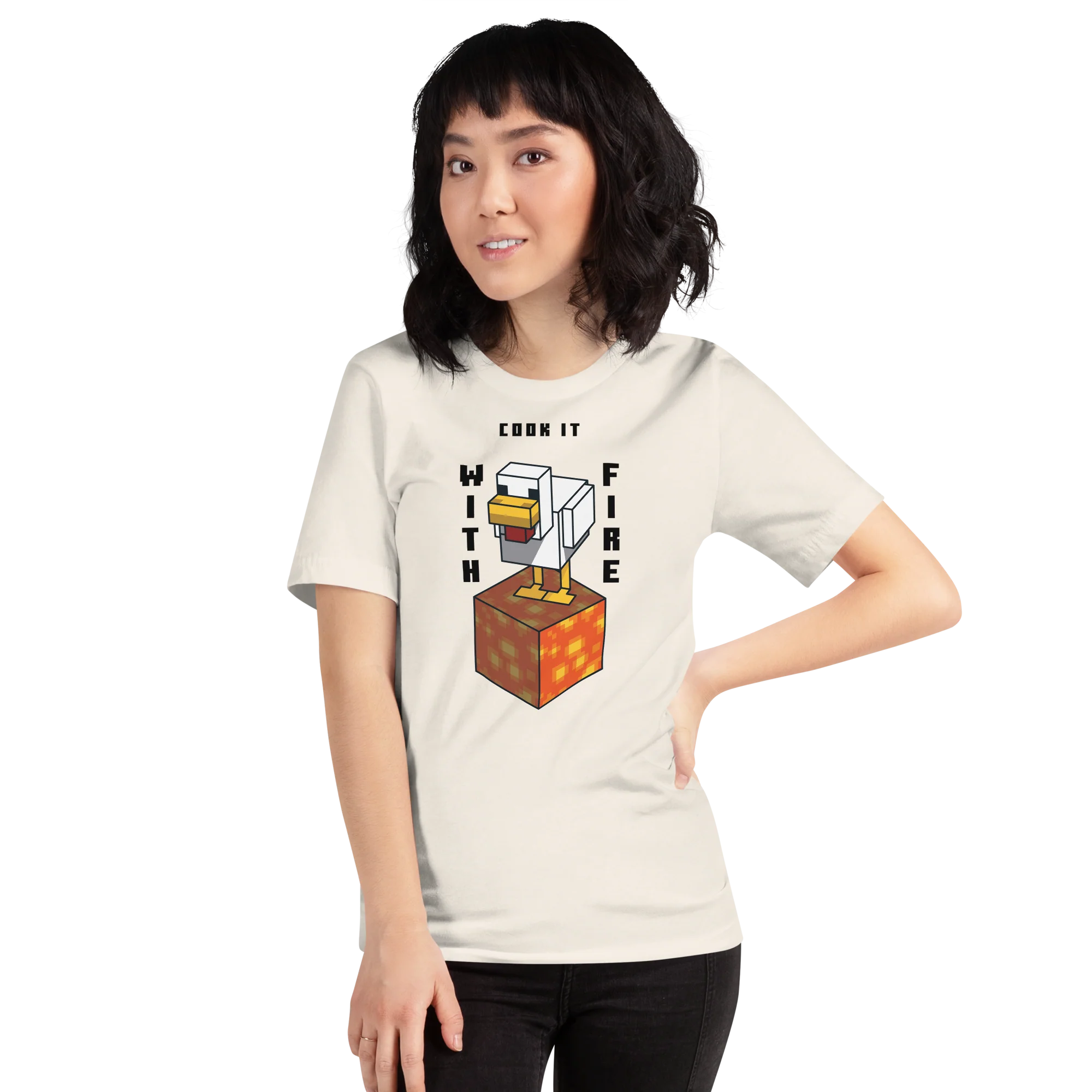 Minecraft T-Shirt Lava Chicken, Cook It - Image 5
