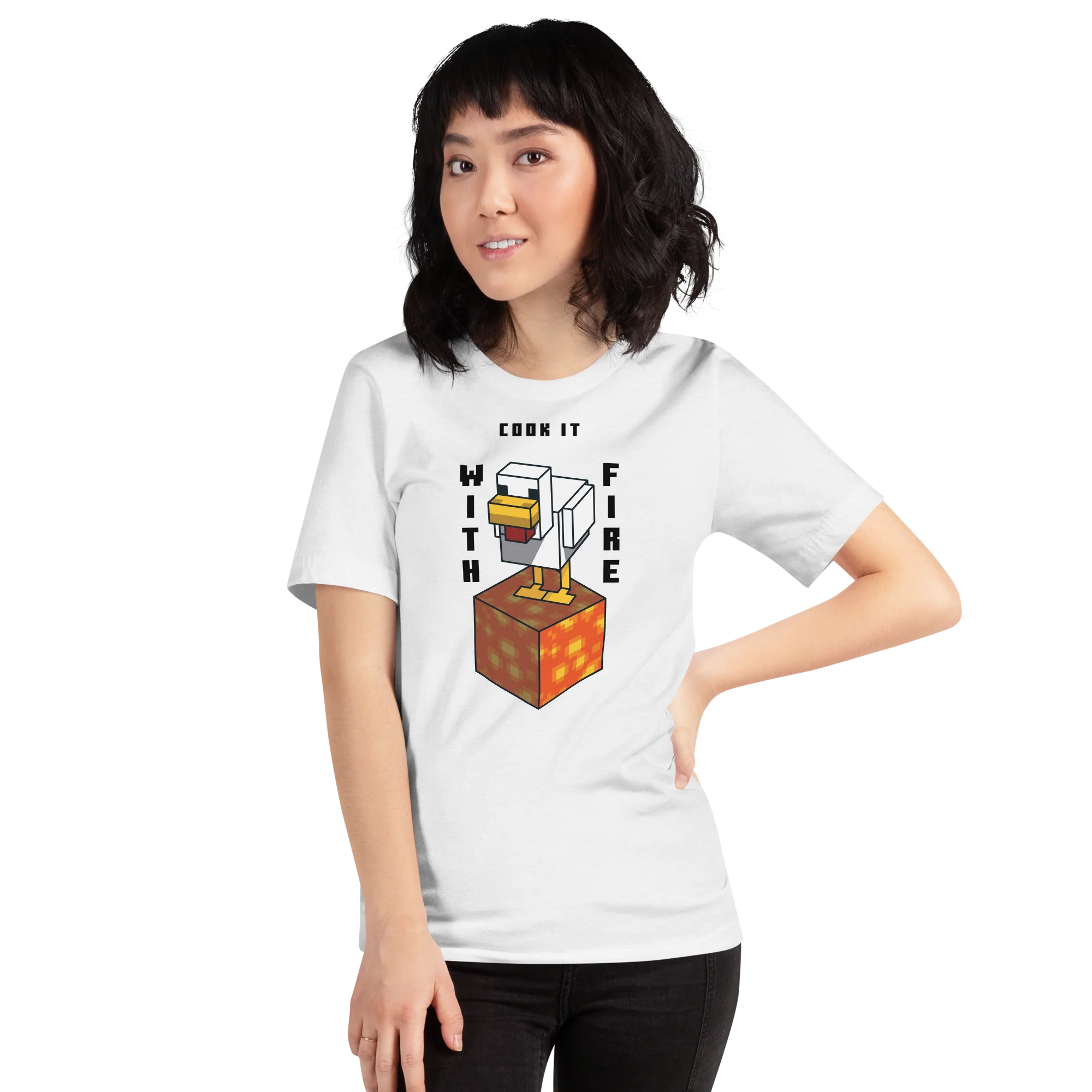Minecraft T-Shirt Lava Chicken, Cook It - Image 8