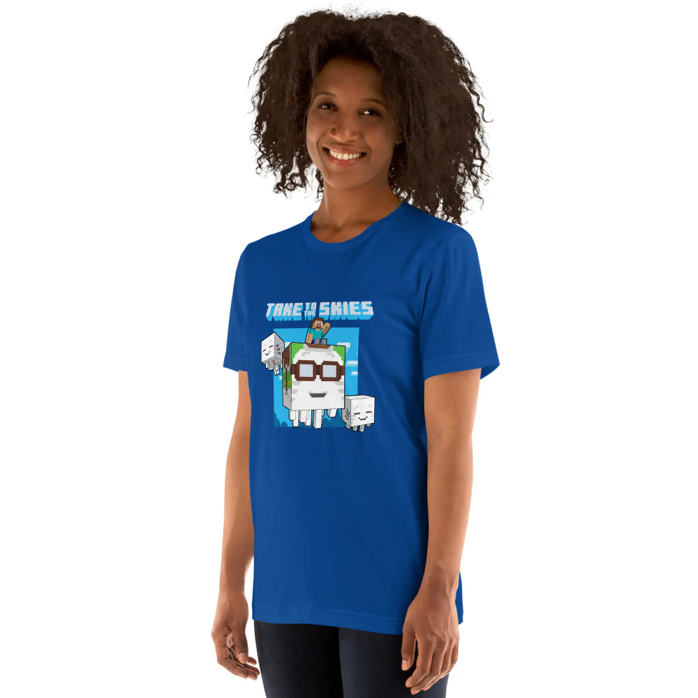 Minecraft Take the Skies Ghast Adult T-Shirt - Image 6