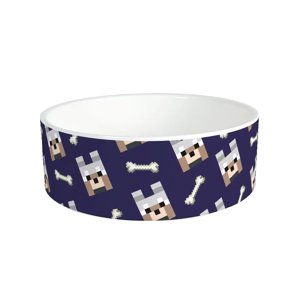 Minecraft Tamed Wolf Pet Bowl