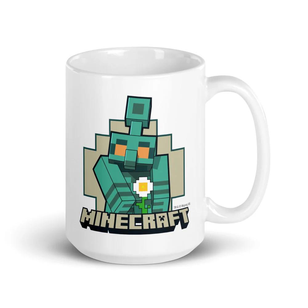Minecraft The Copper Age Golem White Mug - Image 5