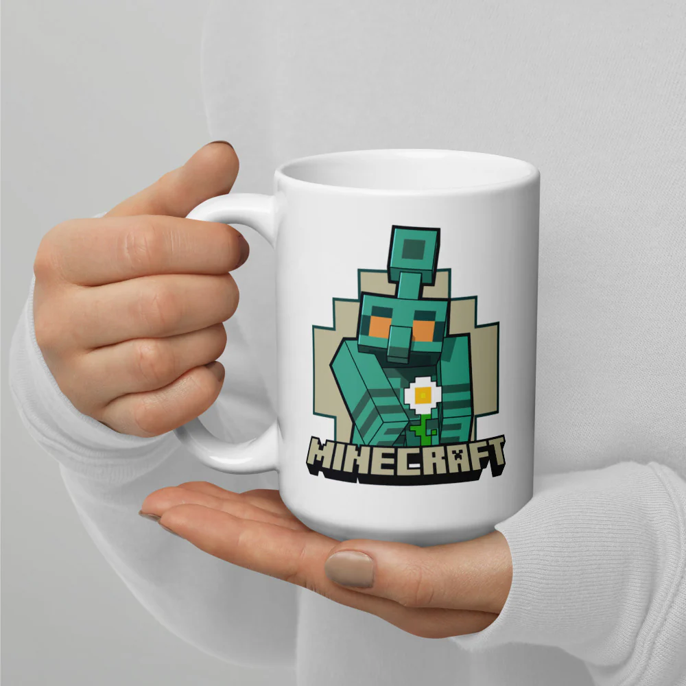 Minecraft The Copper Age Golem White Mug - Image 6