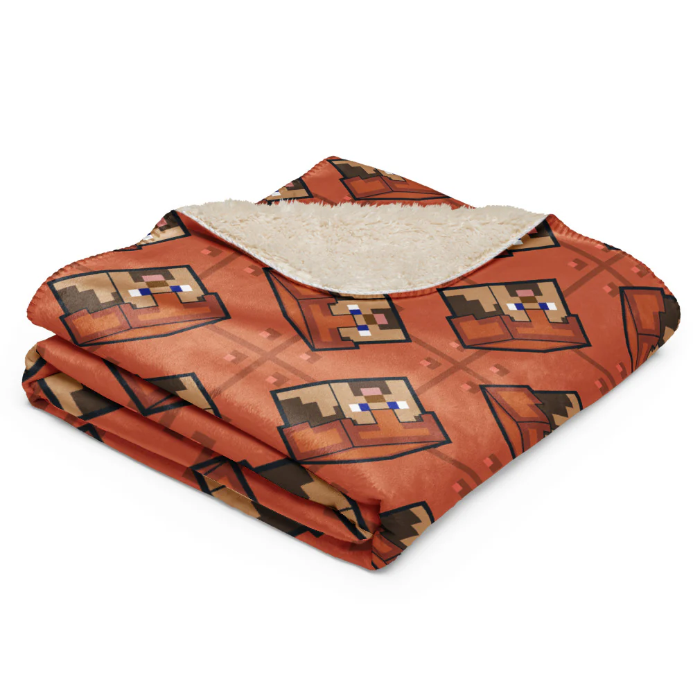 Minecraft The Copper Age Premium Sherpa Blanket - Image 3