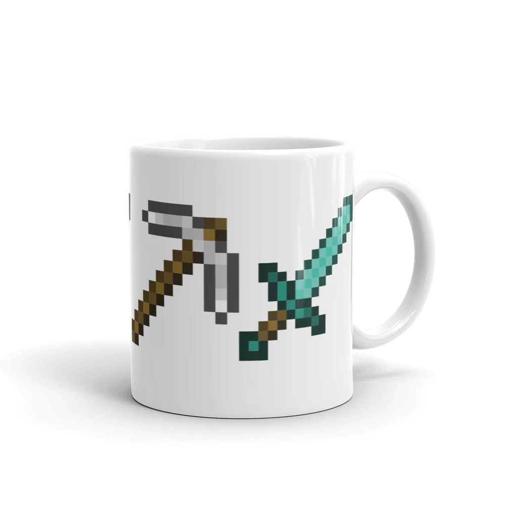 Minecraft Tools White Mug - Image 3