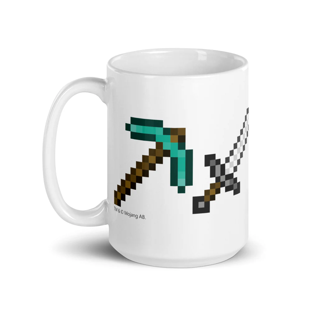 Minecraft Tools White Mug - Image 4