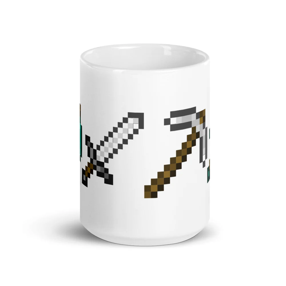 Minecraft Tools White Mug - Image 5