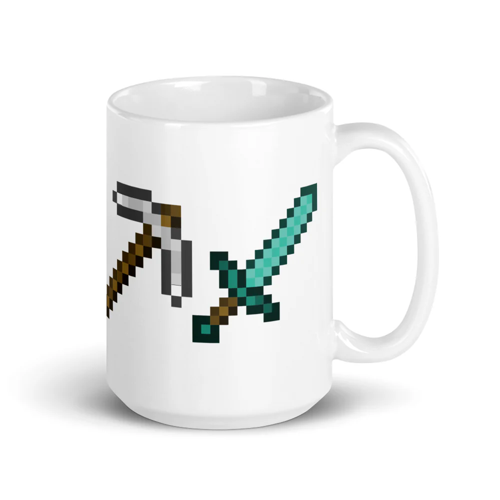 Minecraft Tools White Mug - Image 6