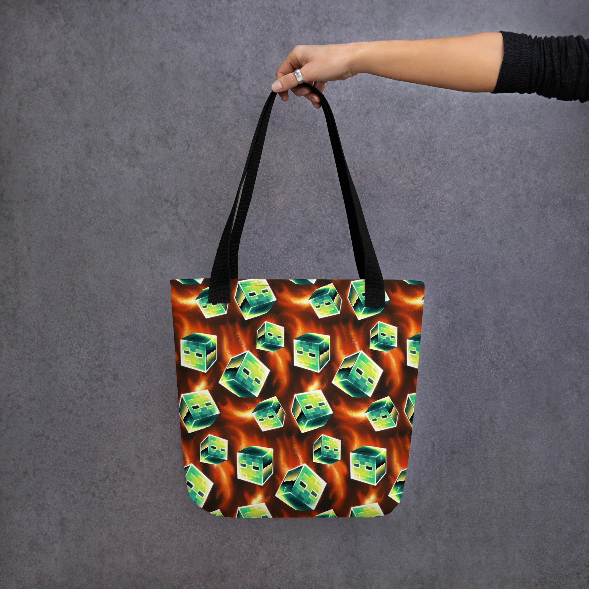 Minecraft Tote Bag Hostile Behavior - Image 4