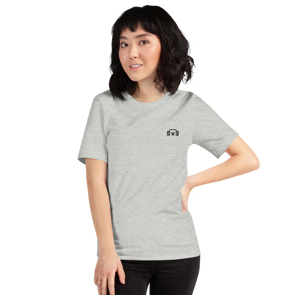 Minecraft Tuned In Creeper Embroidered Adult T-Shirt - Image 10