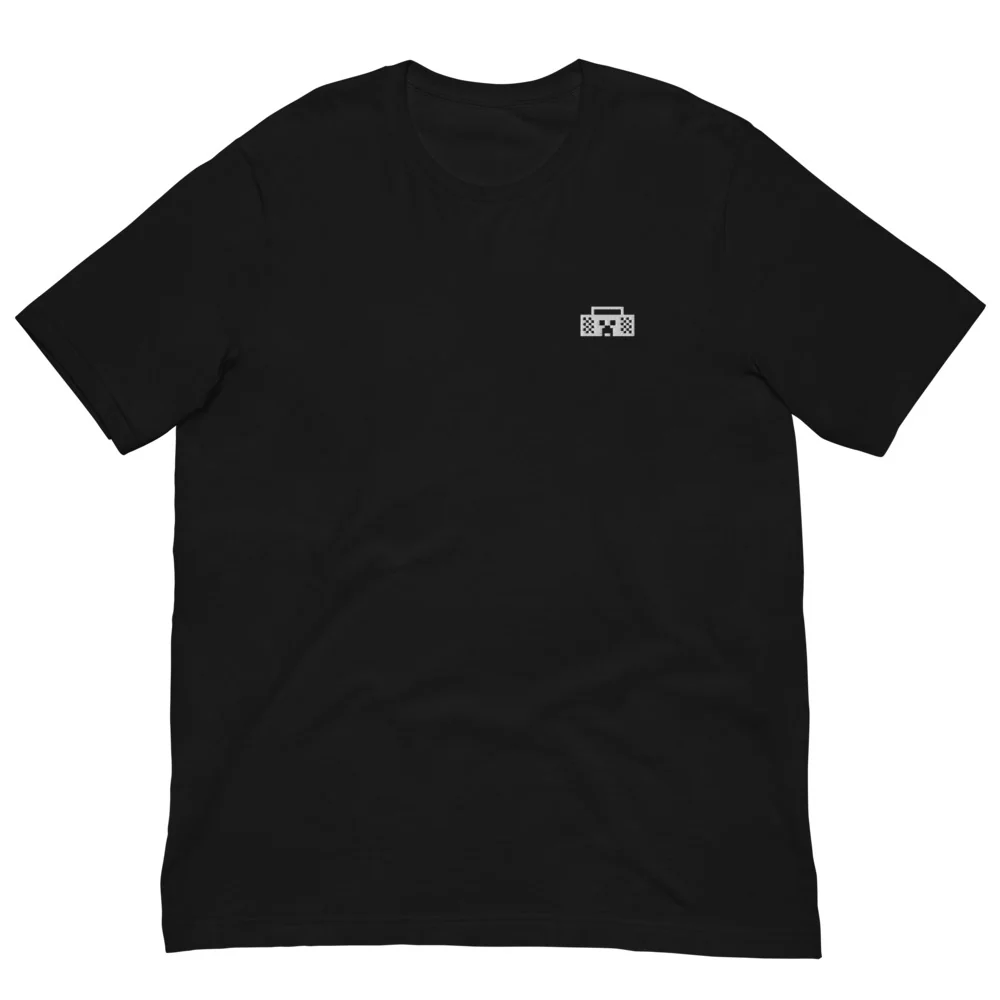 Minecraft Tuned In Creeper Embroidered Adult T-Shirt - Image 13