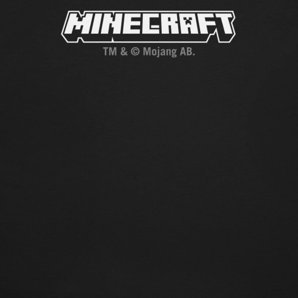 Minecraft Tuned In Creeper Embroidered Adult T-Shirt - Image 16
