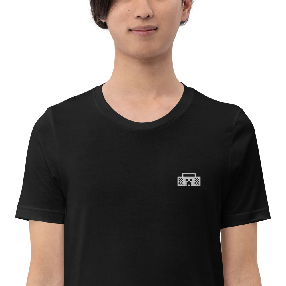 Minecraft Tuned In Creeper Embroidered Adult T-Shirt - Image 18