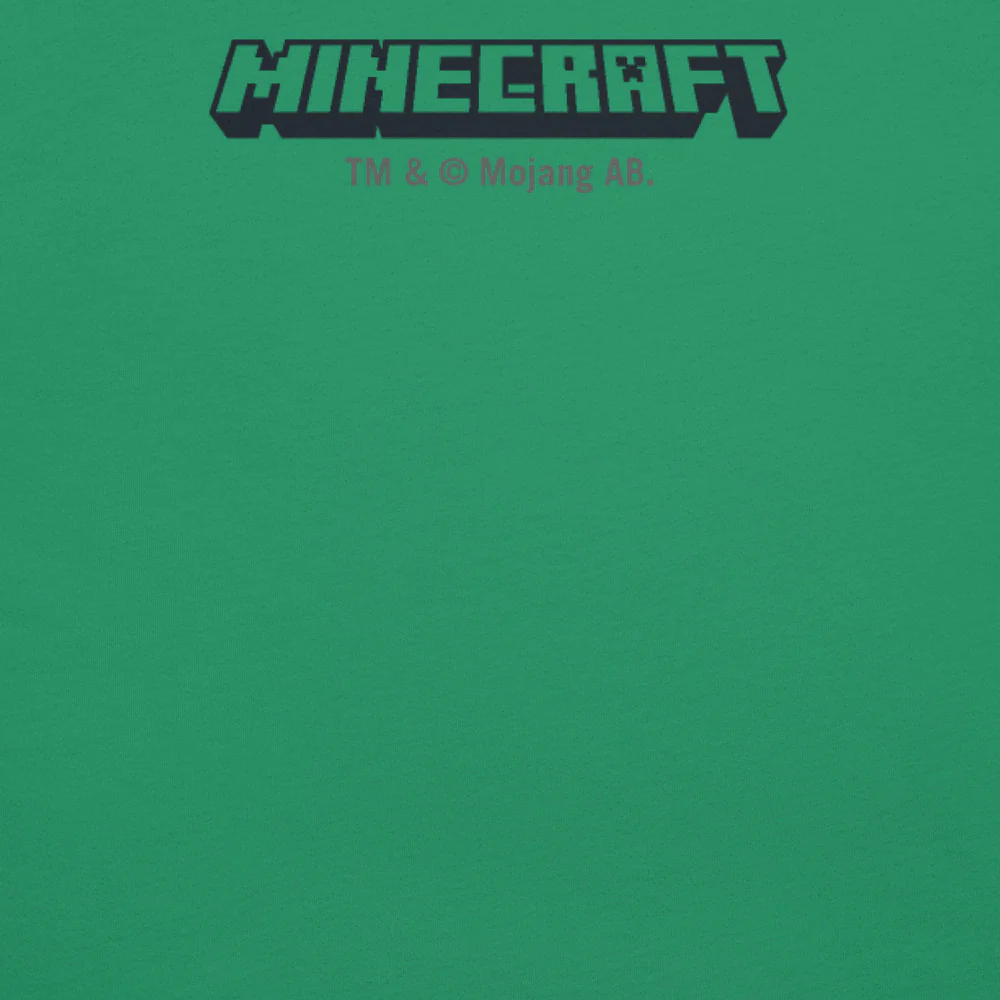 Minecraft Tuned In Creeper Embroidered Adult T-Shirt - Image 27
