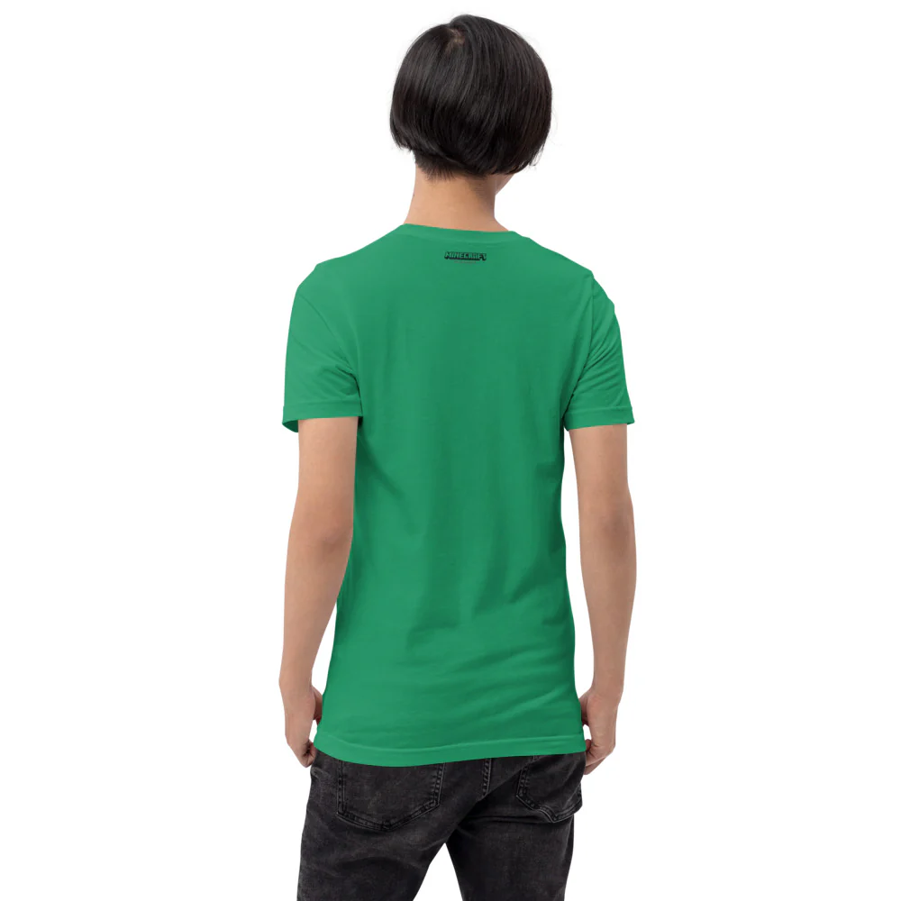 Minecraft Tuned In Creeper Embroidered Adult T-Shirt - Image 30