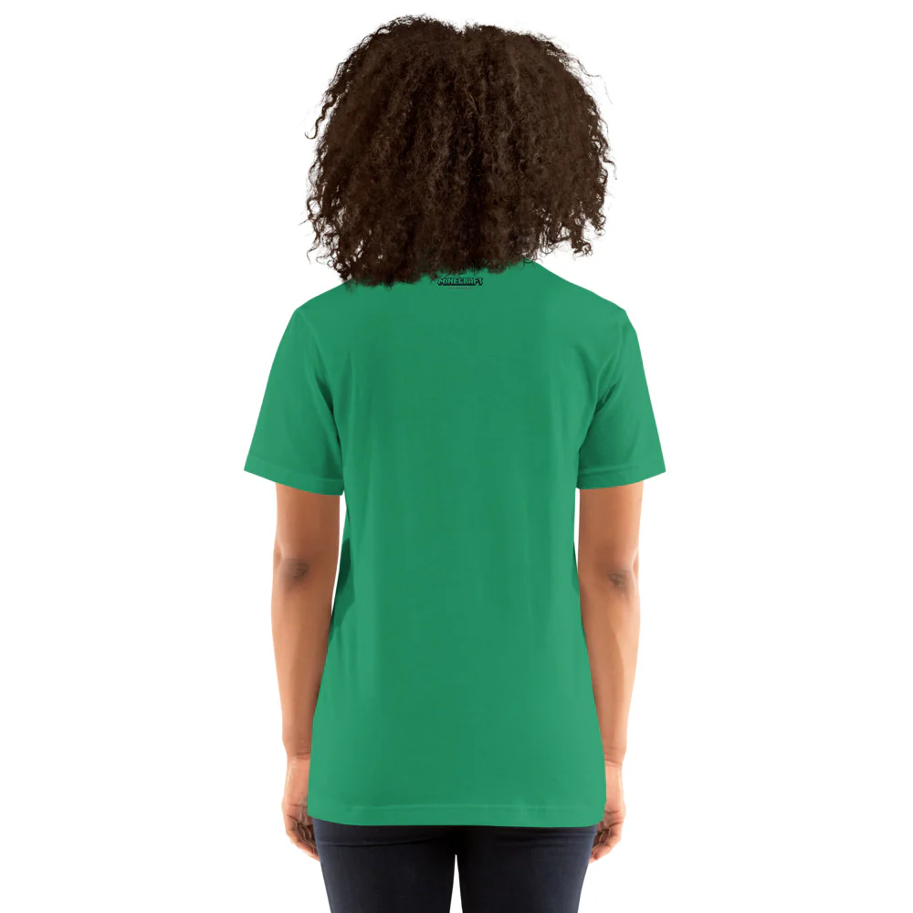 Minecraft Tuned In Creeper Embroidered Adult T-Shirt - Image 32