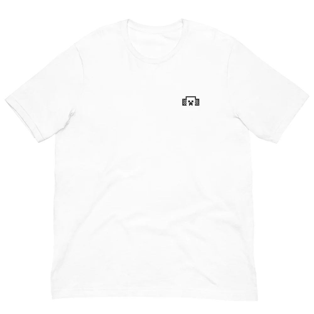 Minecraft Tuned In Creeper Embroidered Adult T-Shirt - Image 35