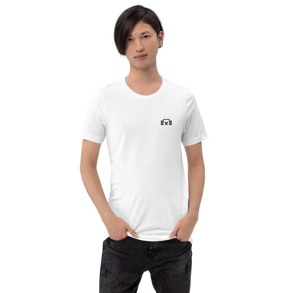 Minecraft Tuned In Creeper Embroidered Adult T-Shirt - Image 39