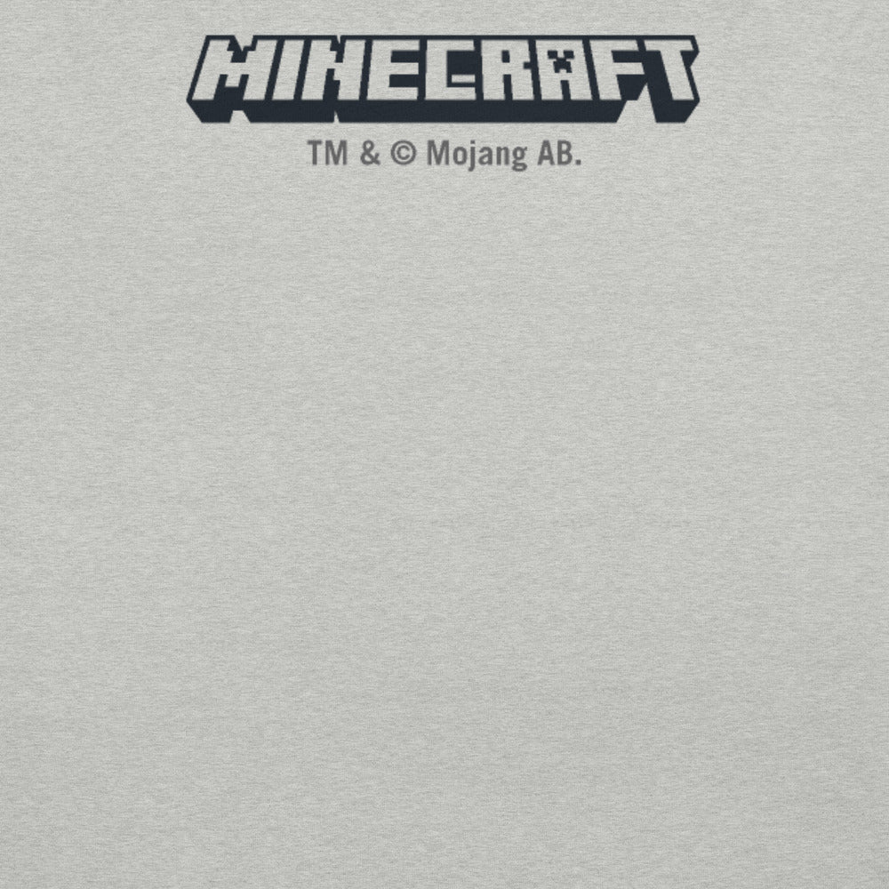 Minecraft Tuned In Creeper Embroidered Adult T-Shirt - Image 4