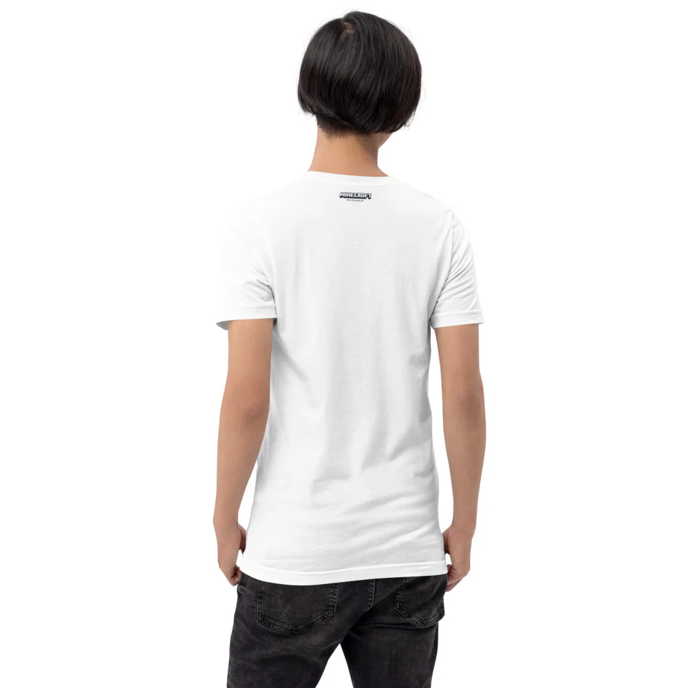 Minecraft Tuned In Creeper Embroidered Adult T-Shirt - Image 41
