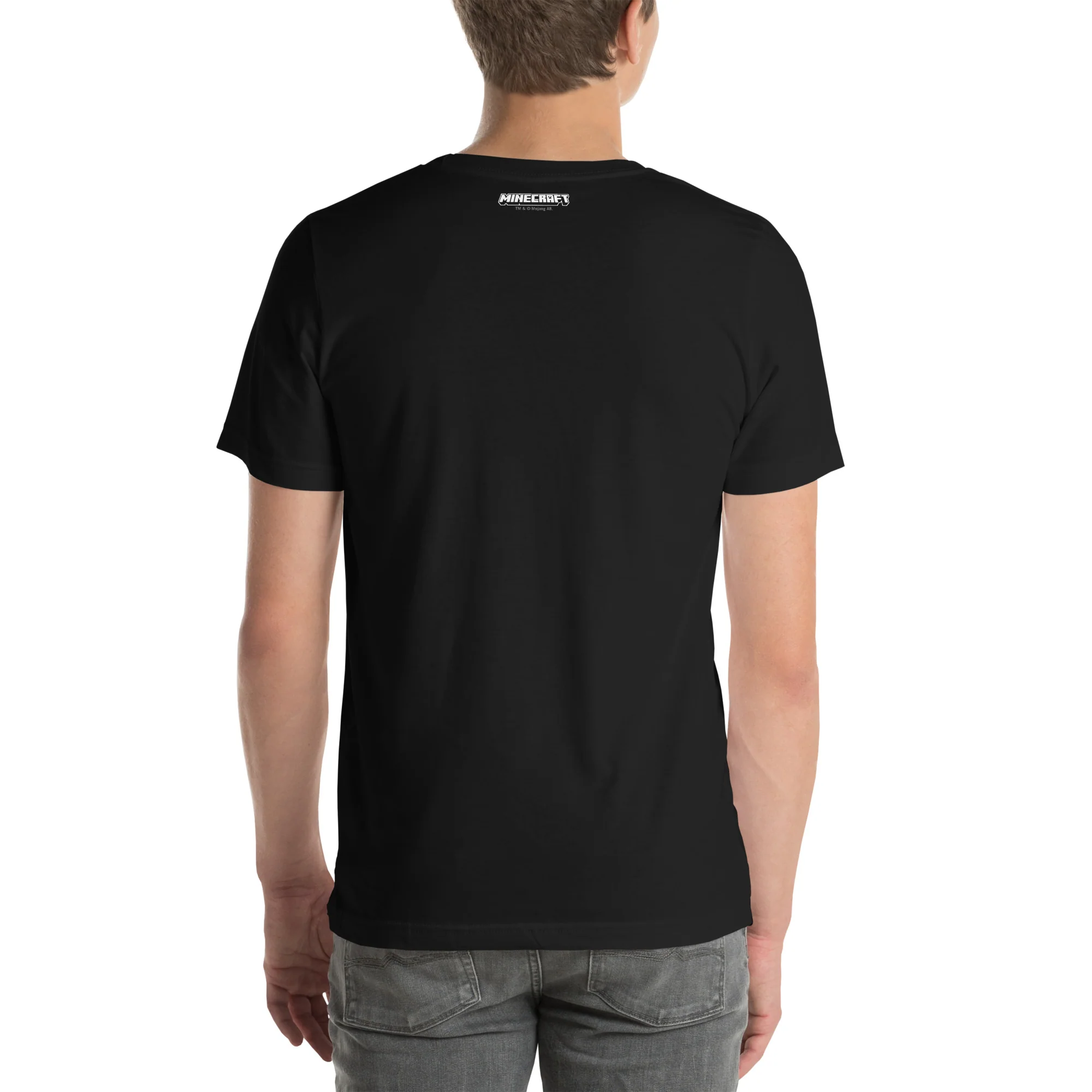Minecraft Tuned In Creeper Embroidered Adult T-Shirt - Image 51