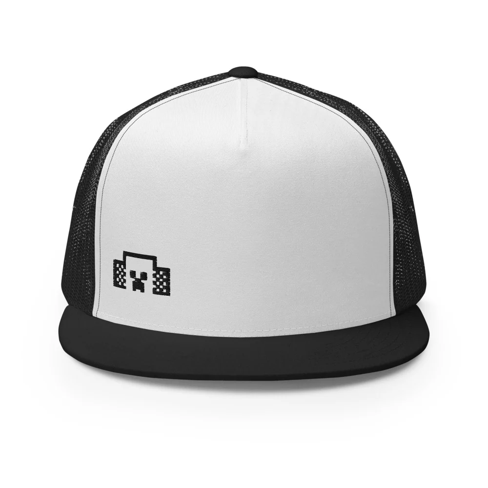 Minecraft Tuned In Embroidered Creeper Trucker Hat - Image 7