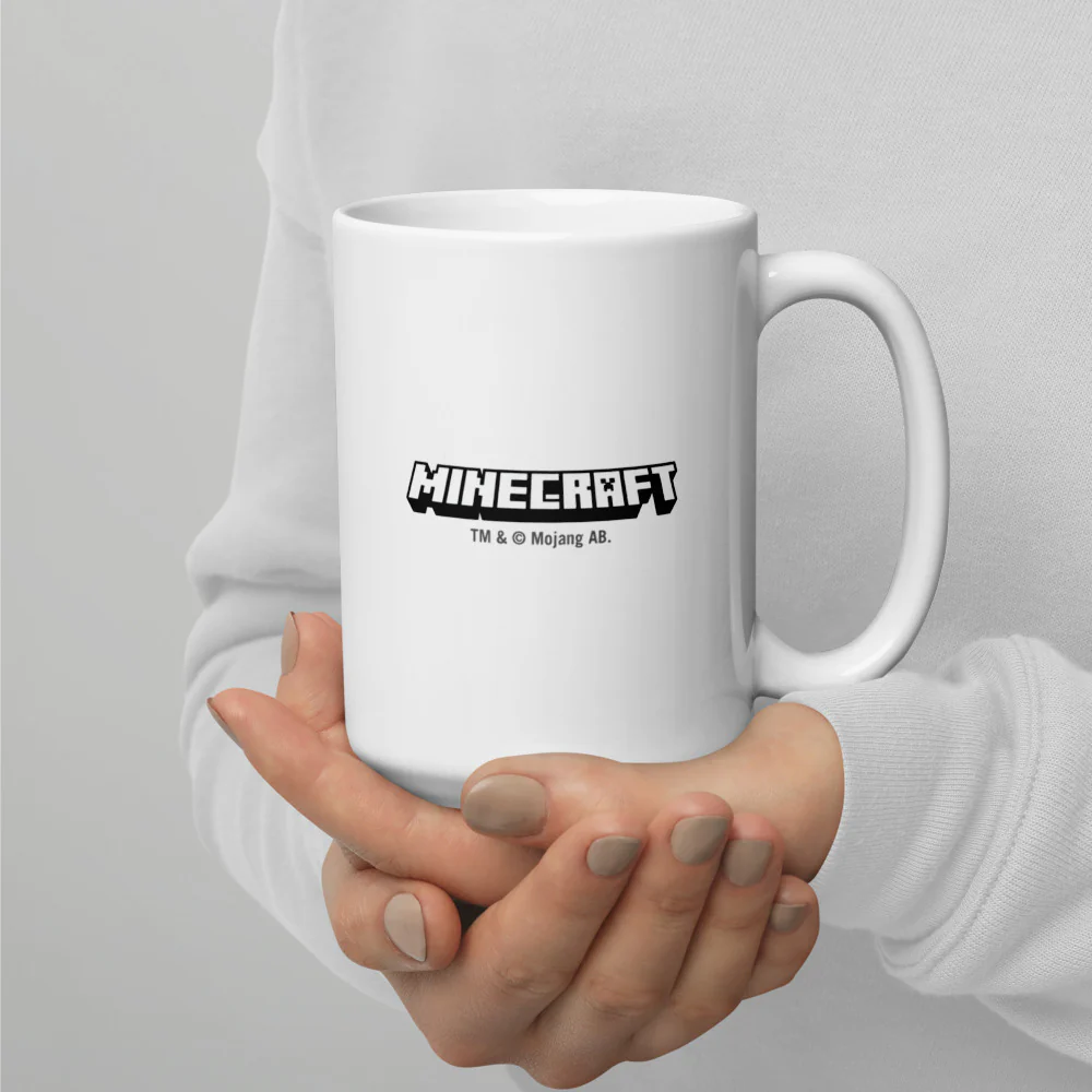 Minecraft Tuned In Creeper White Mug - Image 10