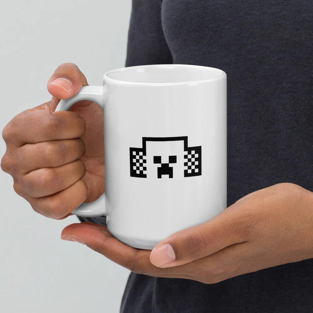 Minecraft Tuned In Creeper White Mug - Image 11