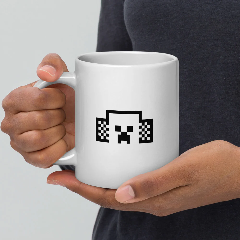 Minecraft Tuned In Creeper White Mug - Image 17