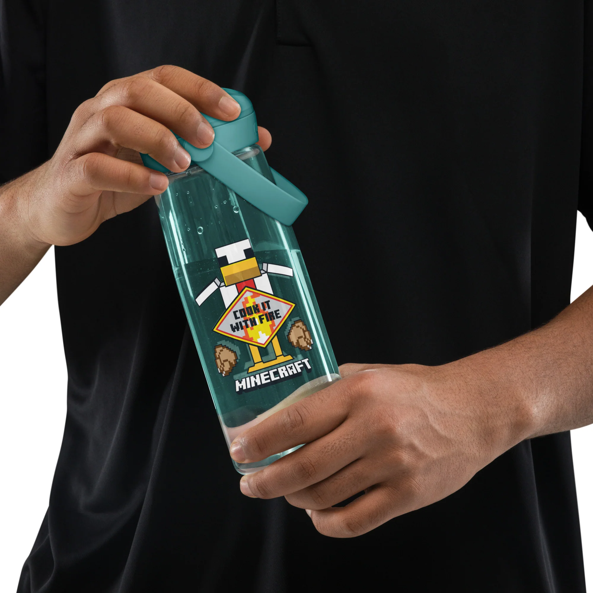 Minecraft Water Bottle Cook It With Fire | CamelBak Thrive® - Image 2