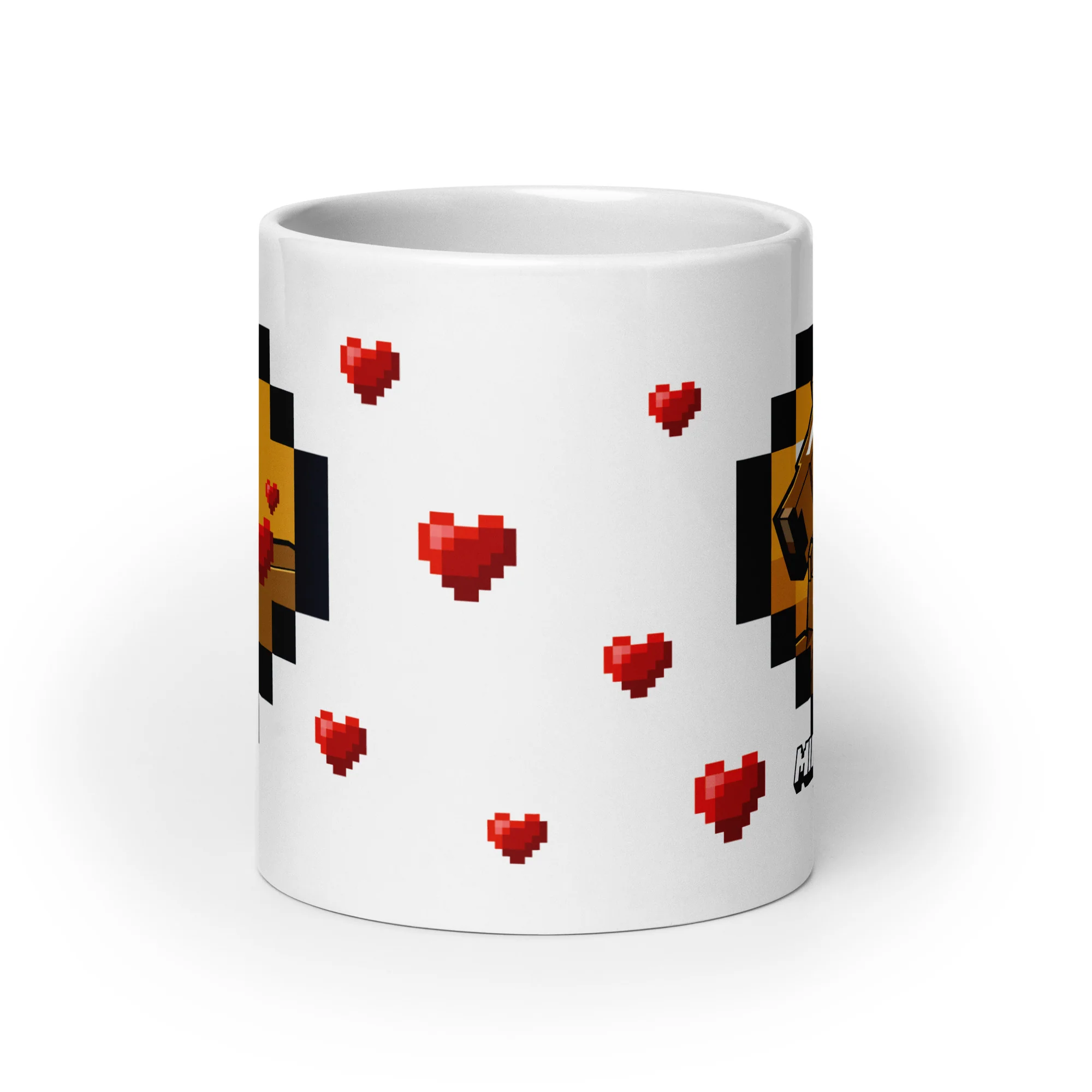Minecraft White Mug Horse Love - Image 9