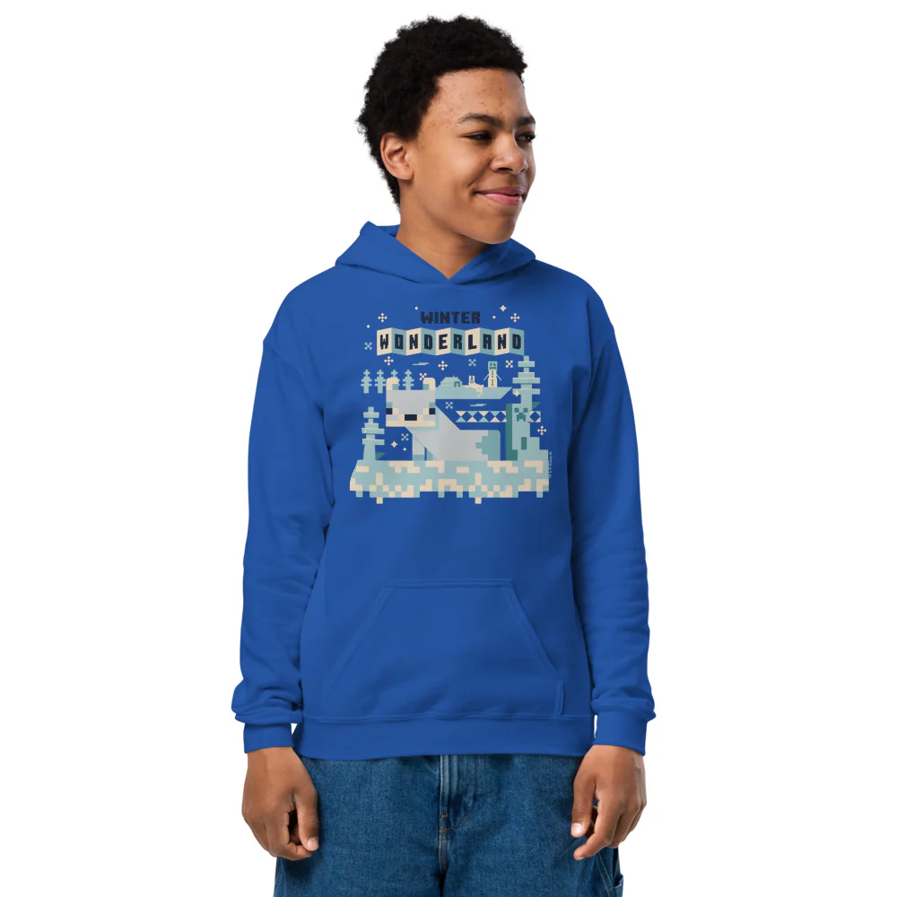 Minecraft Winter Wonderland Kids Hoodie - Image 2