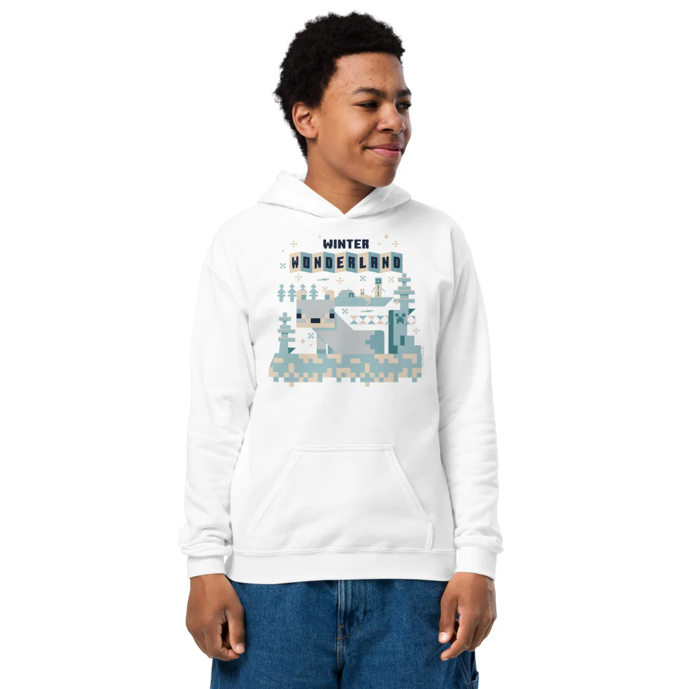 Minecraft Winter Wonderland Kids Hoodie - Image 5
