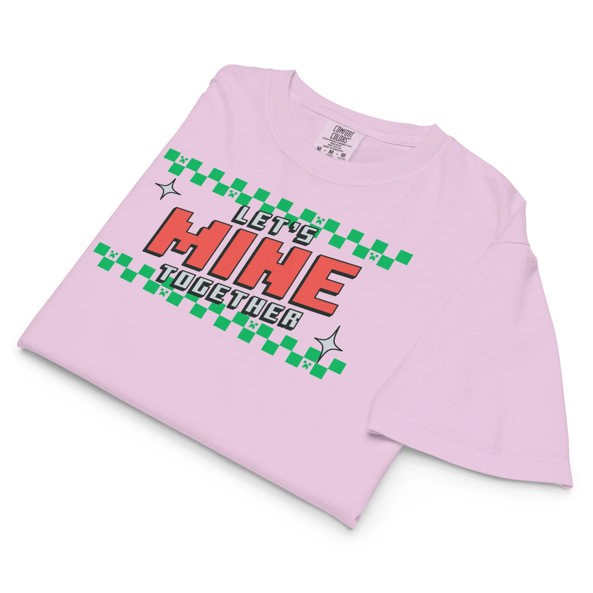 Minecraft Women’s Boxy Tee Let's MINE Together - Image 3