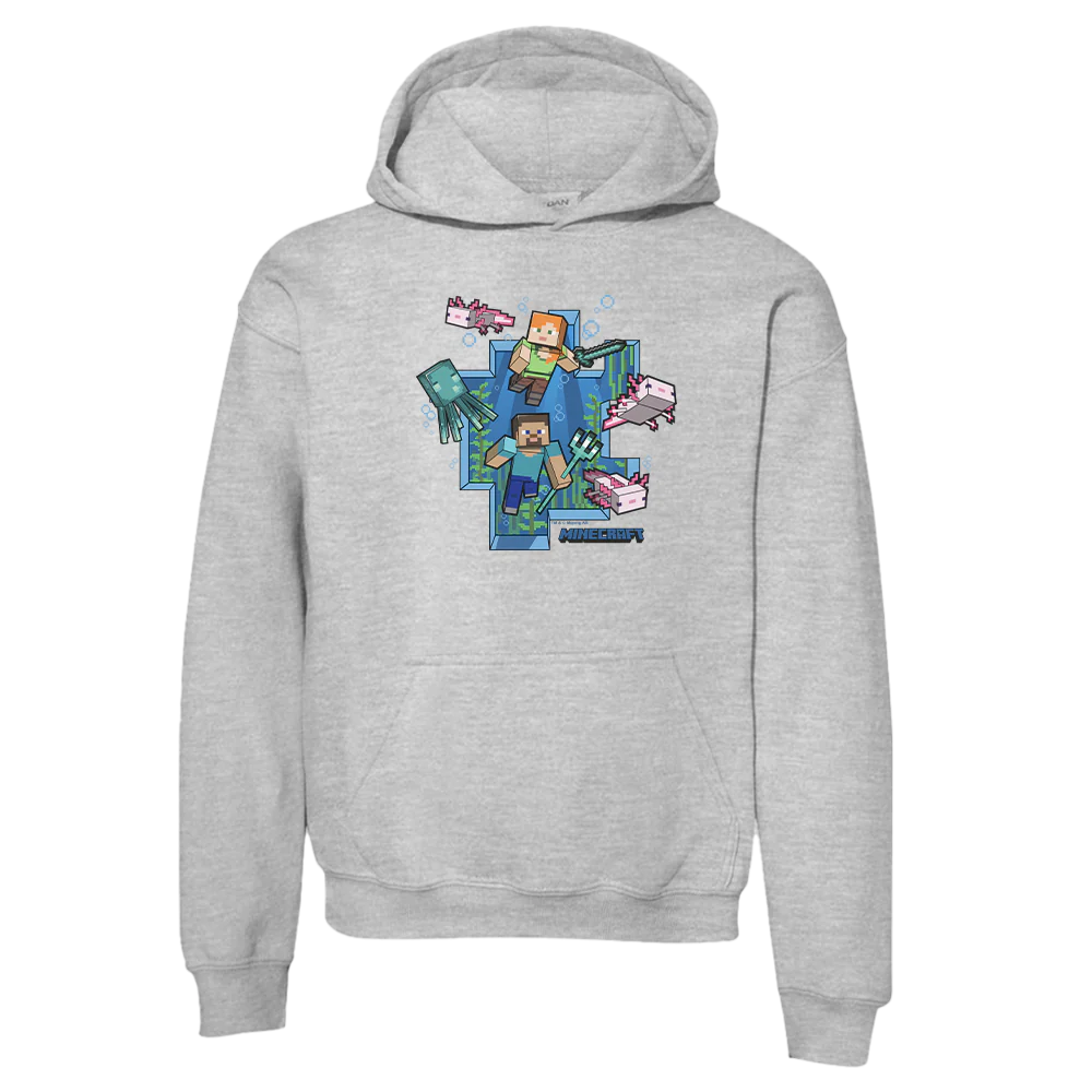 Minecraft Underwater Kids Hoodie - Image 2