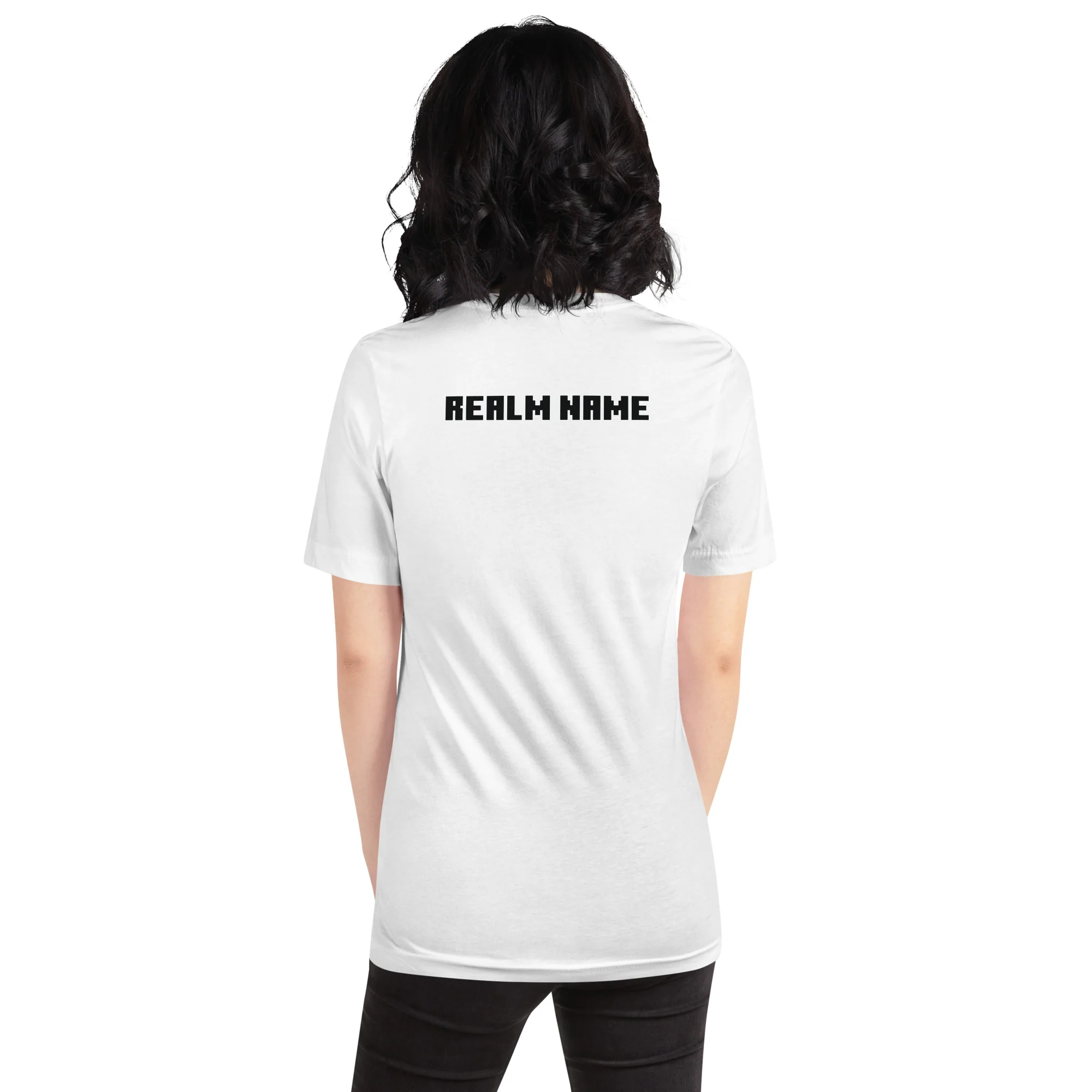 Minecraft Personalized Adult T-Shirt Realm Name - Image 3